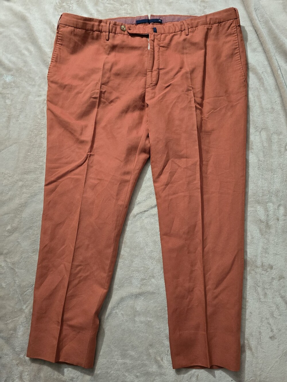 Incotex Chinolino  Casual Pants Chinos Burnt Orange Size 42